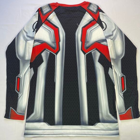 Mens Captain America End Game Print Compression Long Sleeve T-Shirt size XXL - Picture 6 of 7